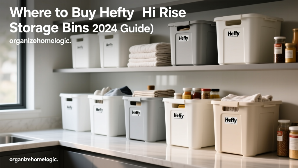Where to Buy Hefty Hi Rise Storage Bins (2024 Guide)