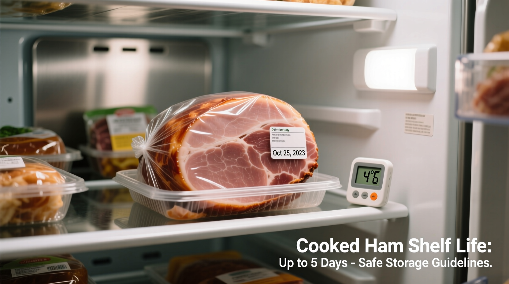 How Long Can Cooked Ham Stay in the Fridge: 3-4 Days Safely