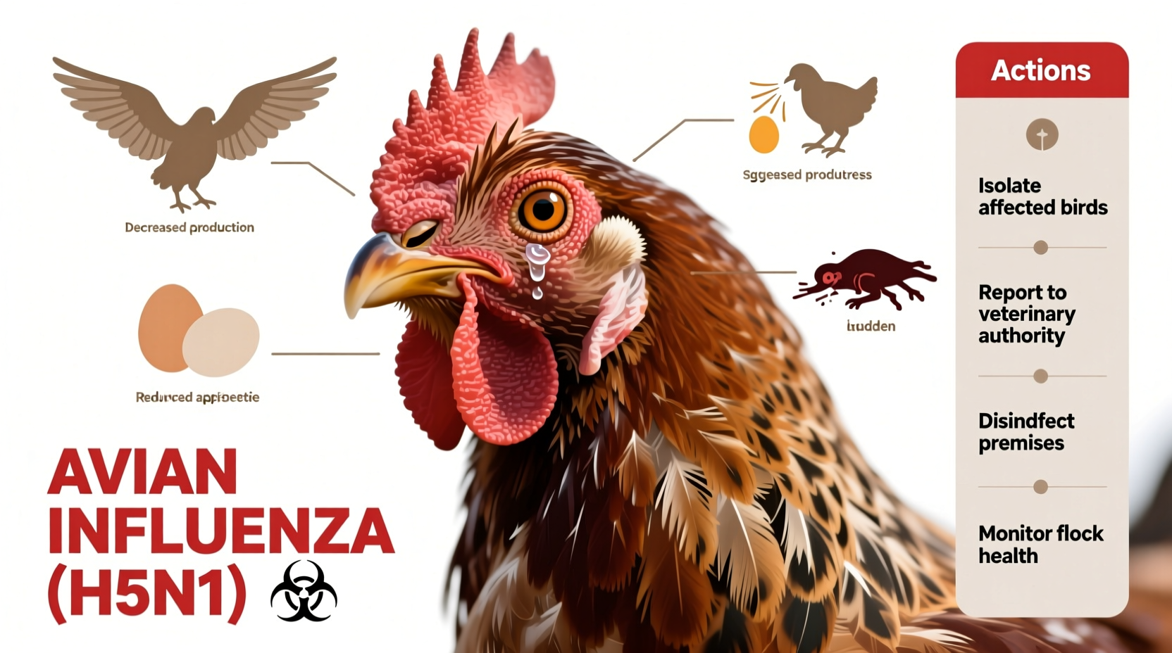 how to tell if chickens have bird flu