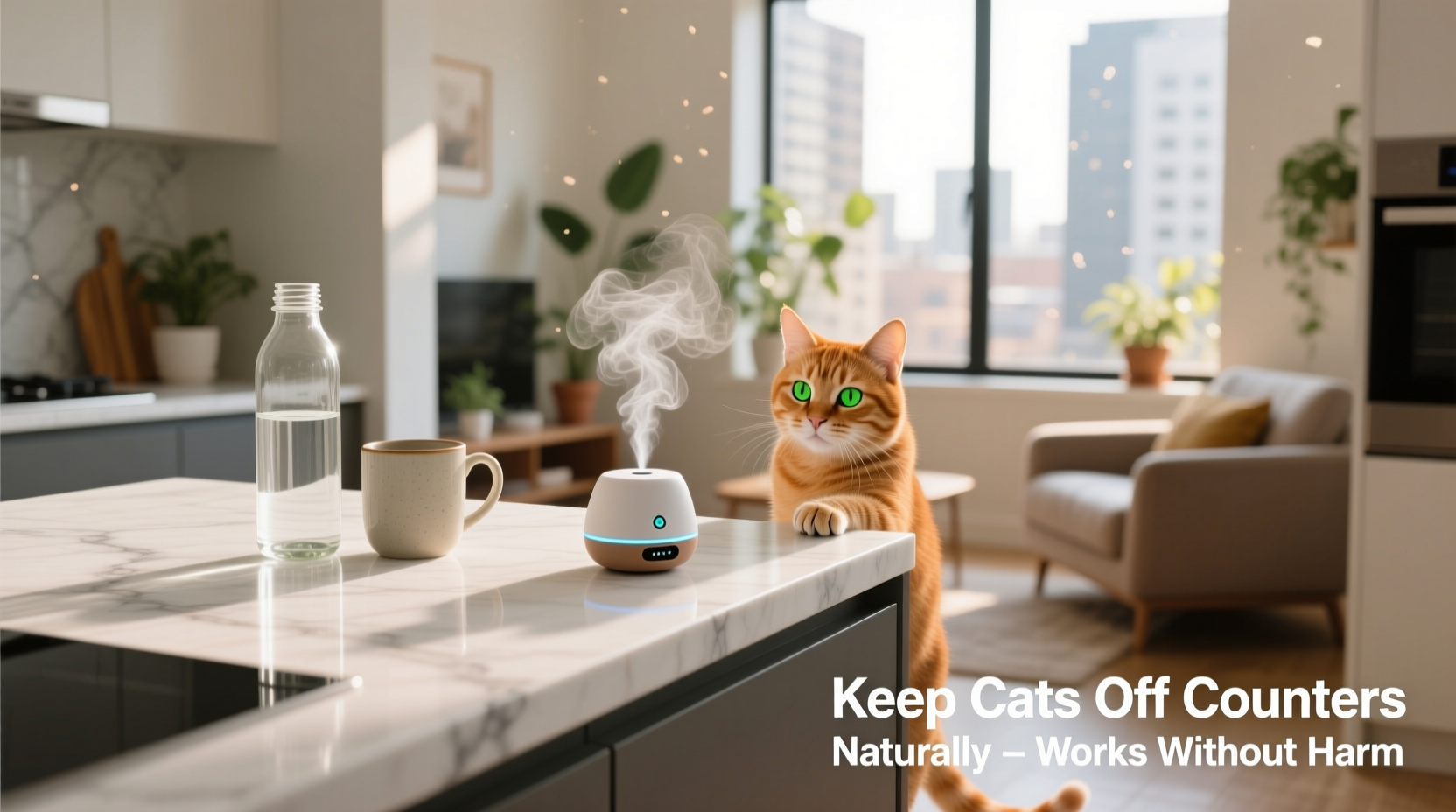 how to keep your cat off countertops using scent deterrents that work