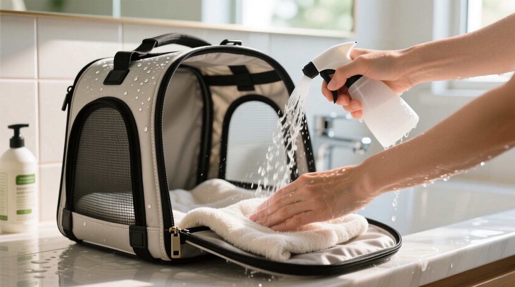 how to wash a pet carrier without warping the frame