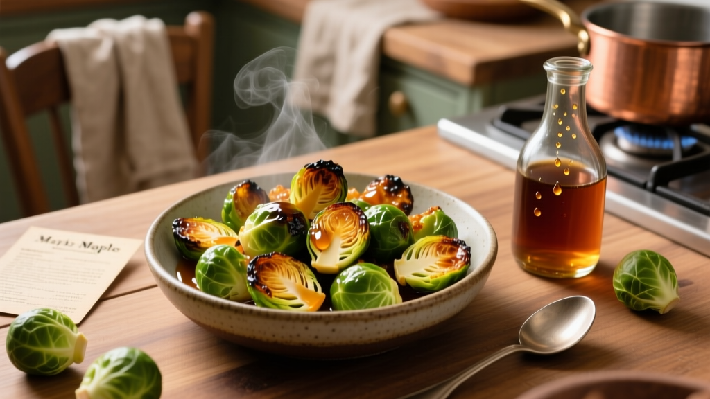 Crispy Maple Brussels Sprouts in Air Fryer