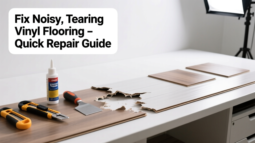 Fix Noisy, Tearing Vinyl Flooring: Quick Repair Guide