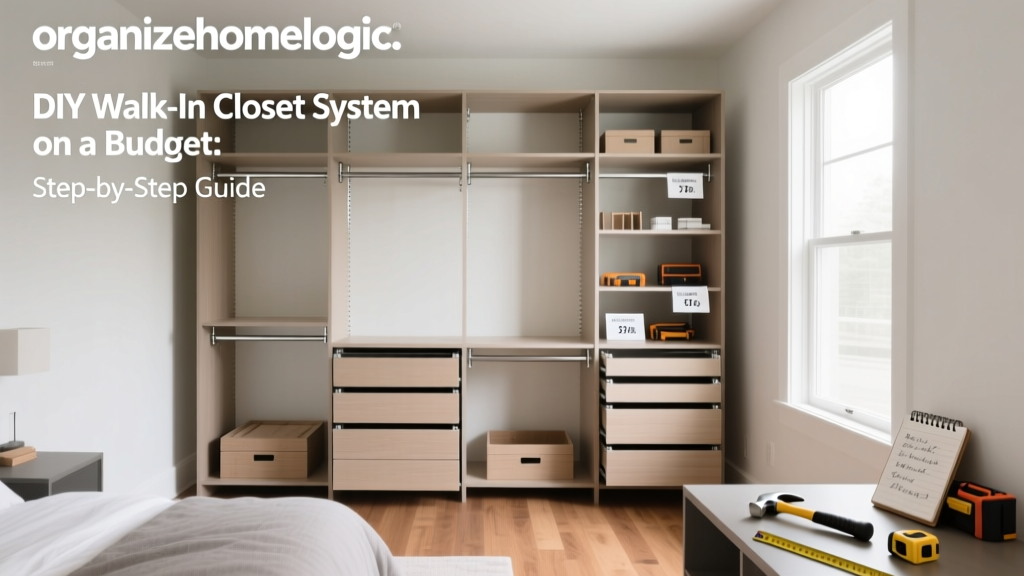 DIY Walk-In Closet System on a Budget: Step-by-Step Guide