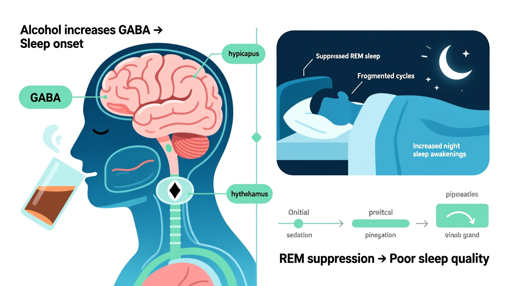 why does alcohol make you sleepy but disrupt sleep later science explained