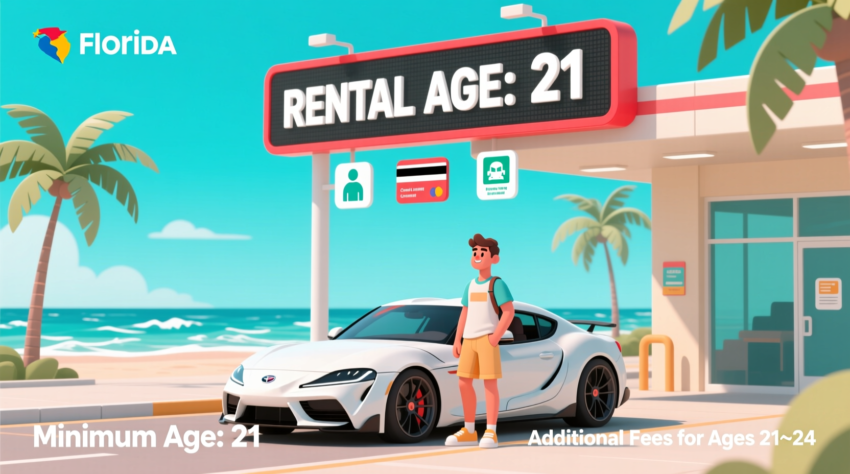 how old to rent a car florida