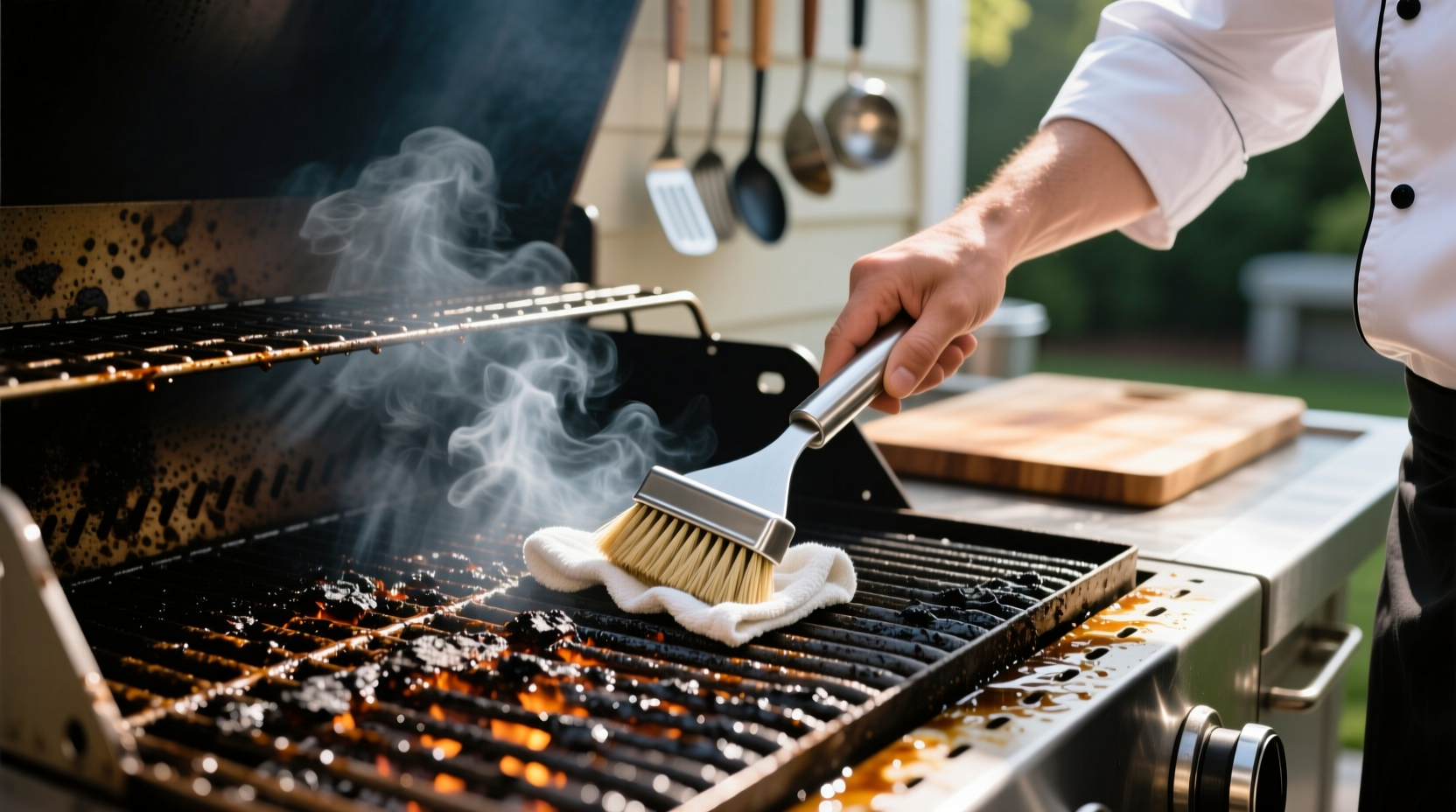 how to clean grill