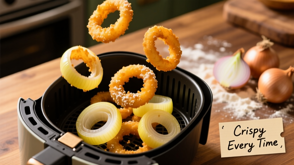 Crispy Ore Ida Onion Rings in Air Fryer