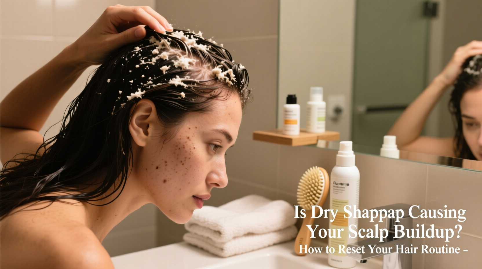 is dry shampoo causing your scalp buildup and how to reset your hair routine