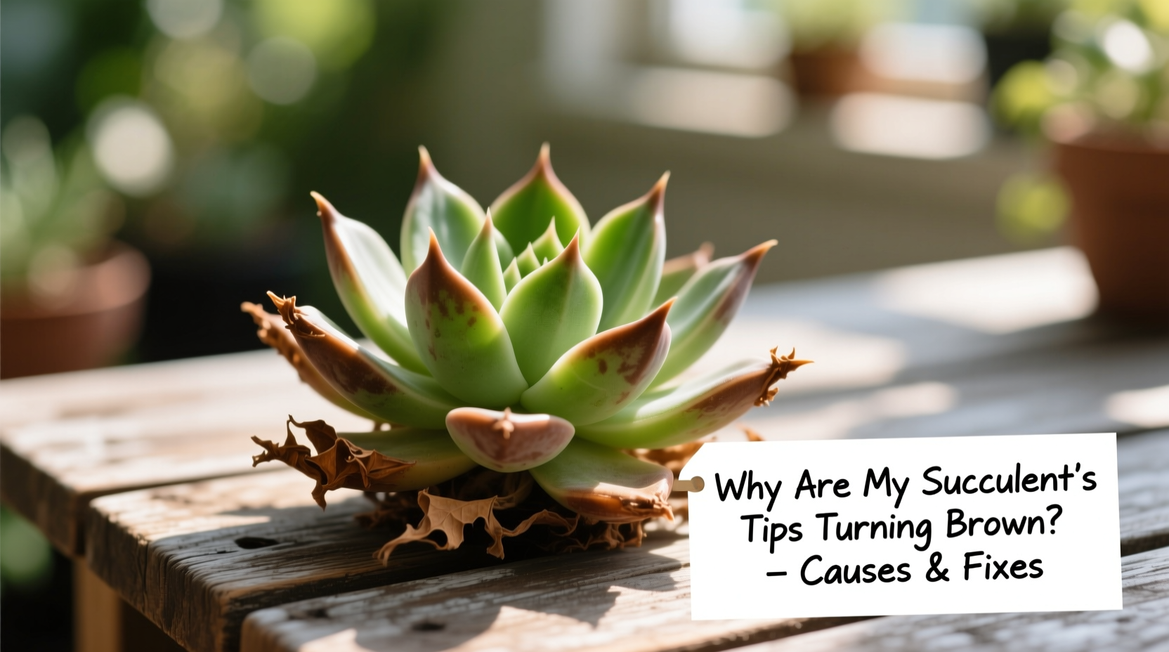 why is my succulent turning brown at the tips causes and simple fixes