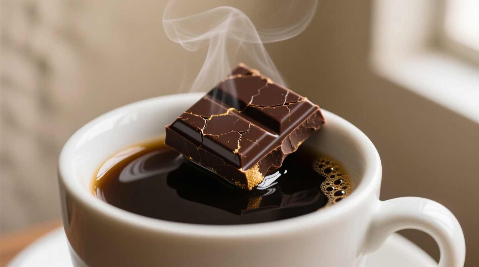 replace the sugar in your coffee with a chocolate squar