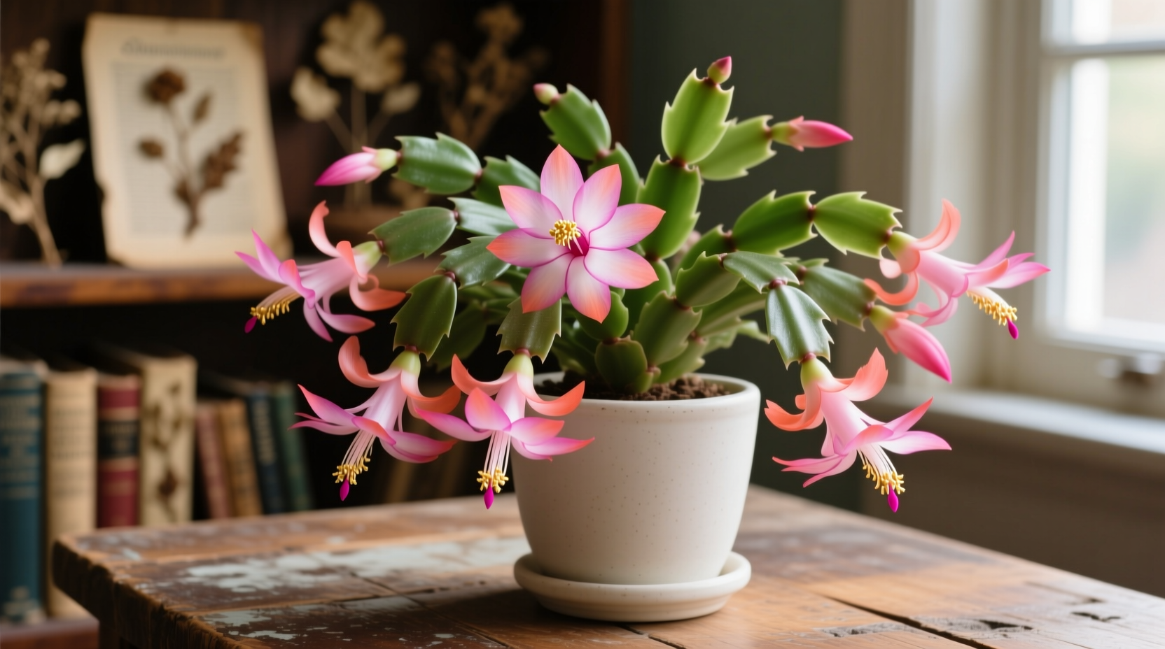 flowering christmas cactus