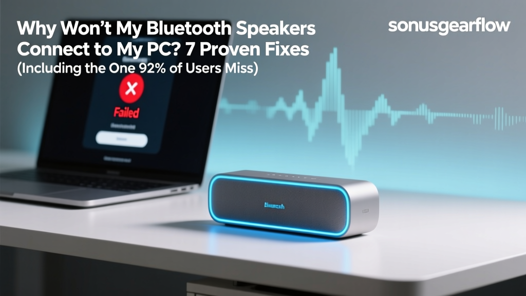 Bluetooth Speakers Won’t Connect to PC? 7 Fixes