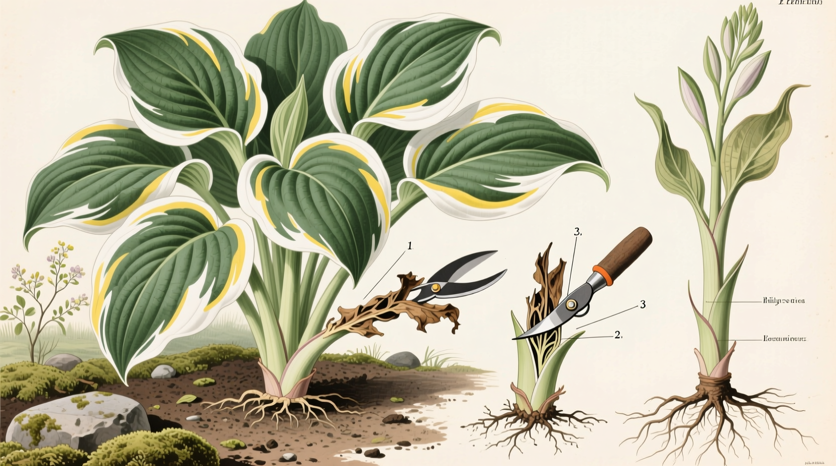 when and how to prune hostas