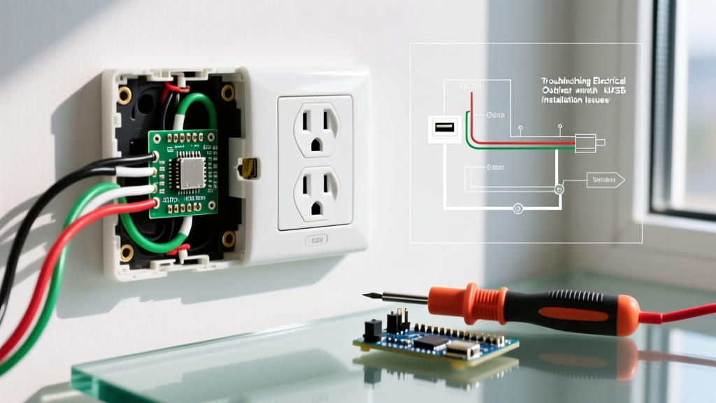 Troubleshooting Electrical Outlet with USB Installation Issues