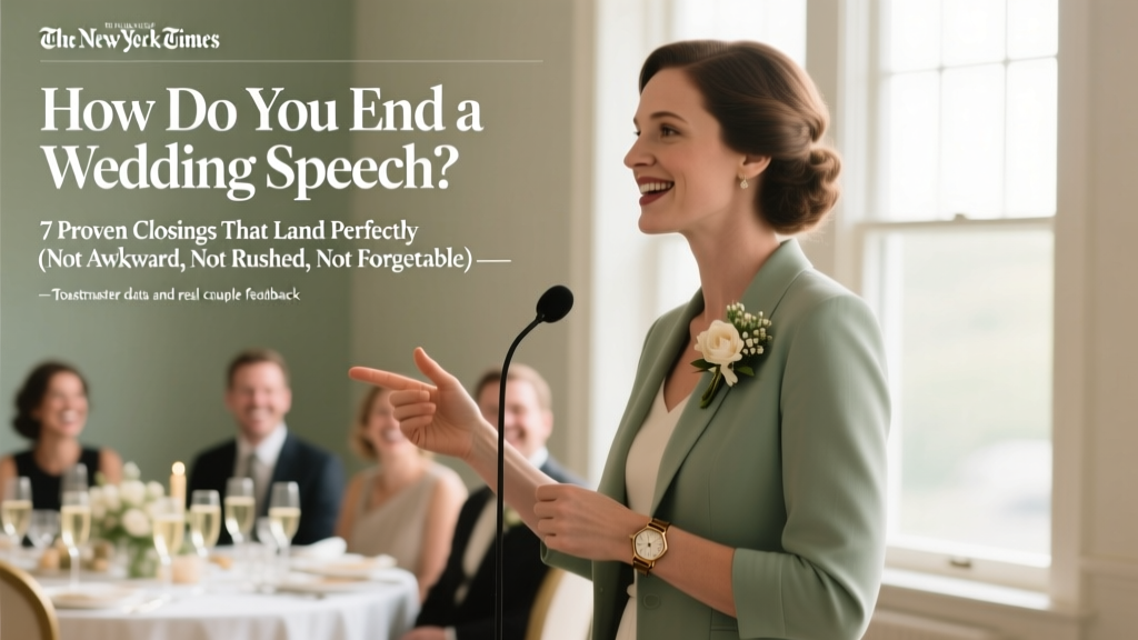 How to End a Wedding Speech (2026)