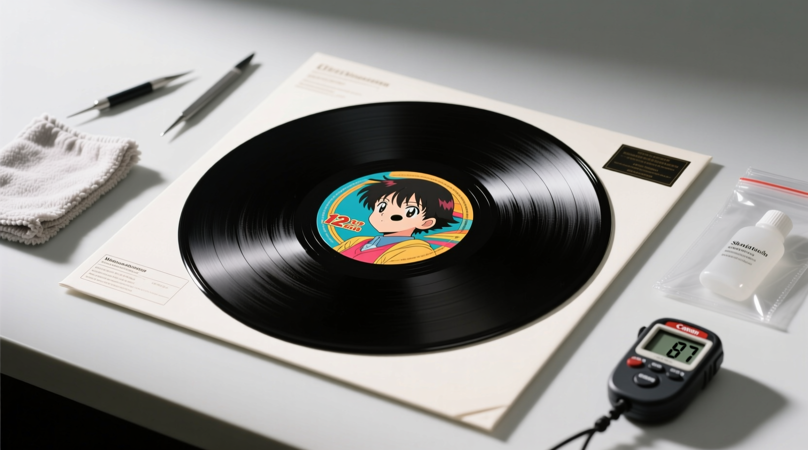 how to clean vinyl anime record sleeves safely