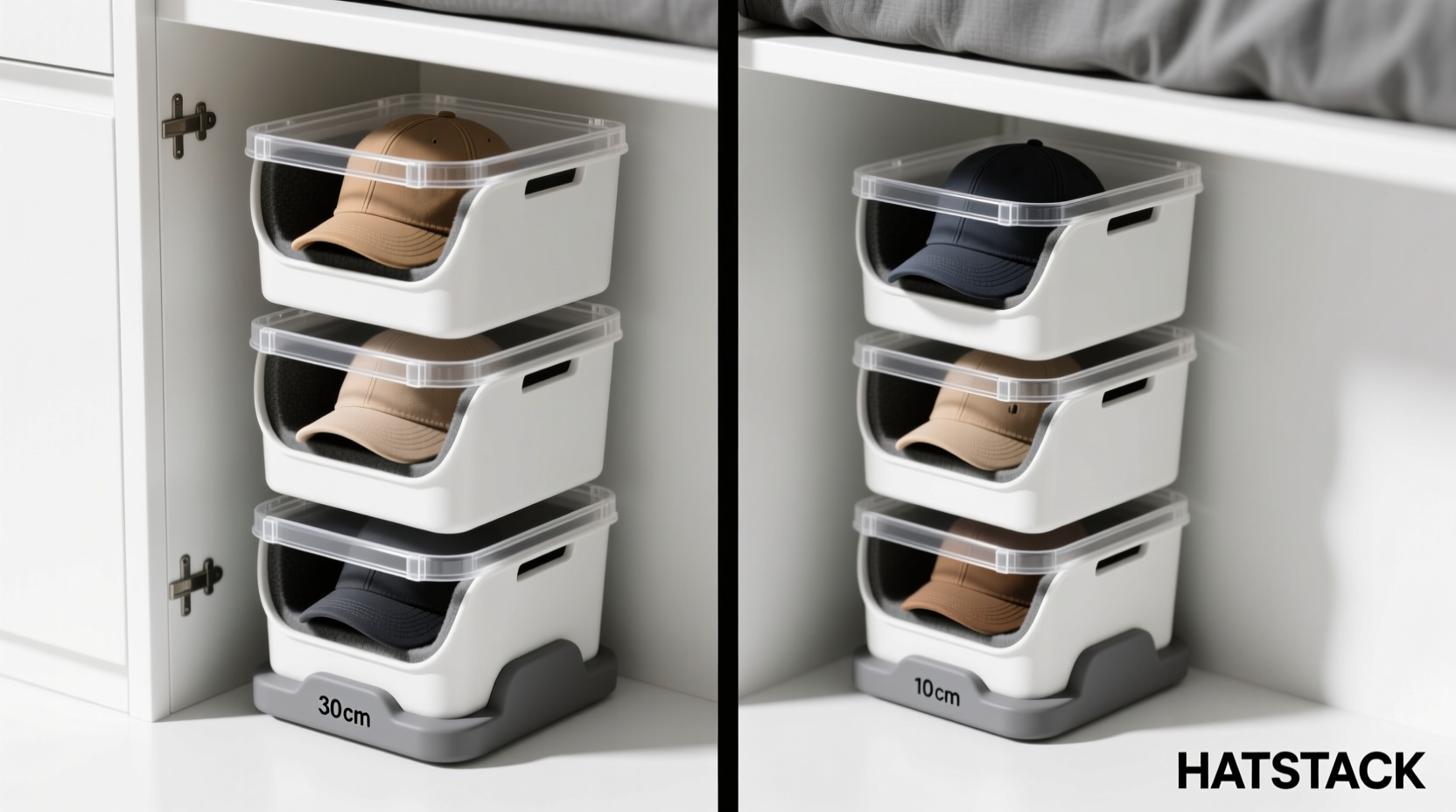 closet organization tips store hats without flattening brims