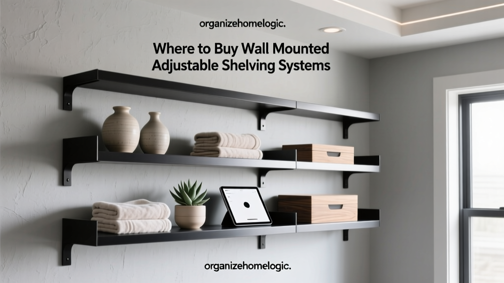 Where to Buy Wall Mounted Adjustable Shelving Systems