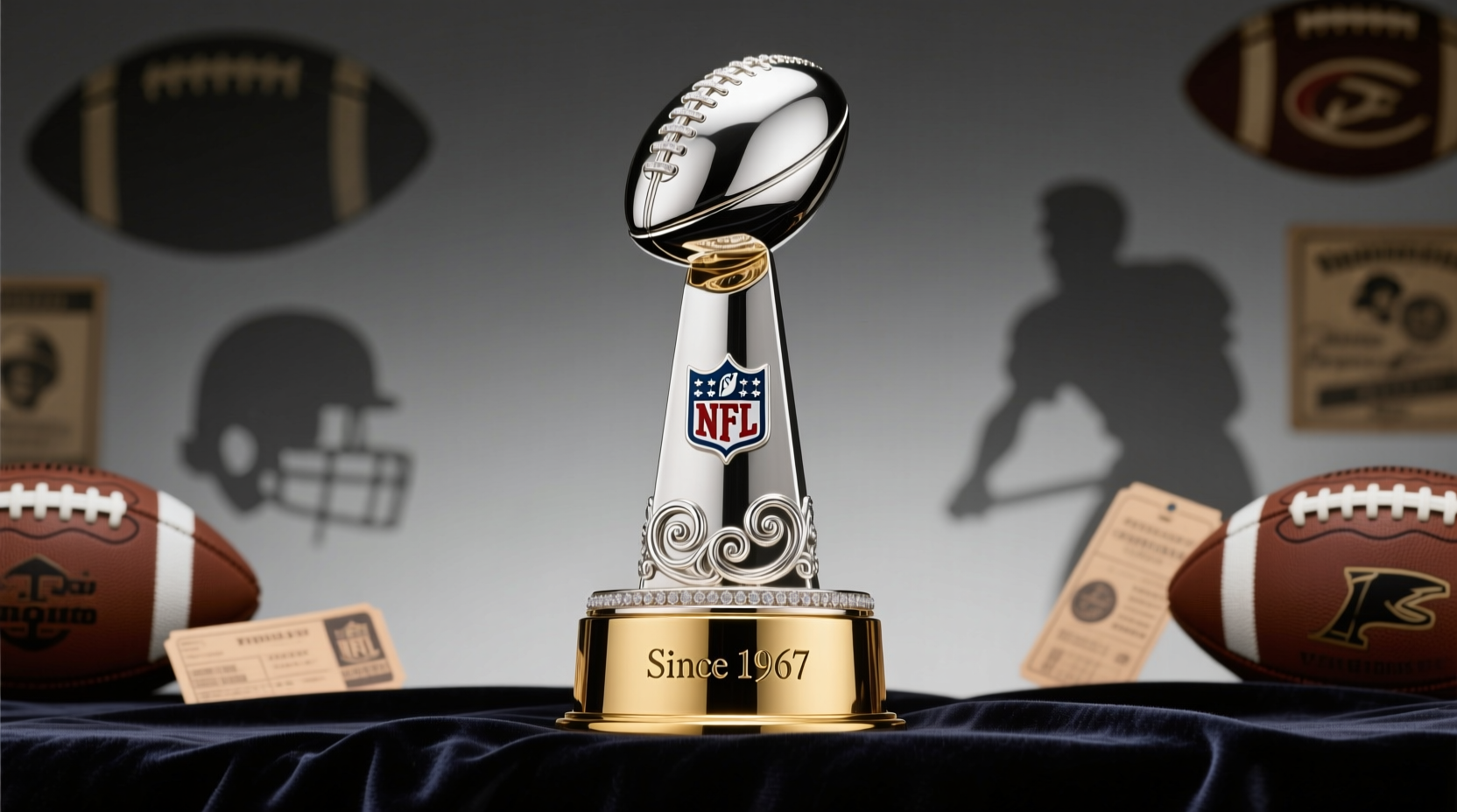 the nfl vince lombardi trophy designed and handcrafted by tiffany co since 1967
