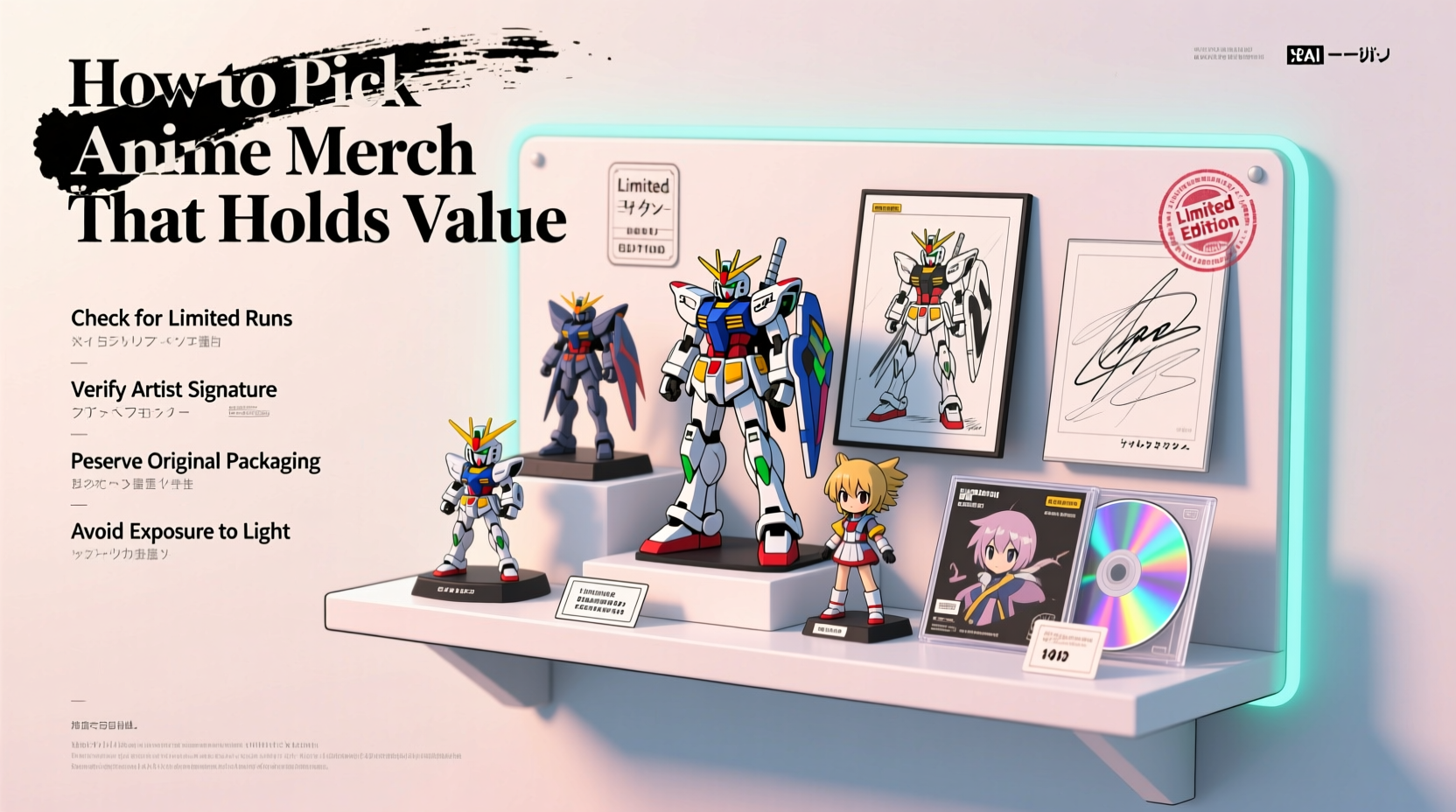 how to pick anime merch that holds value over time