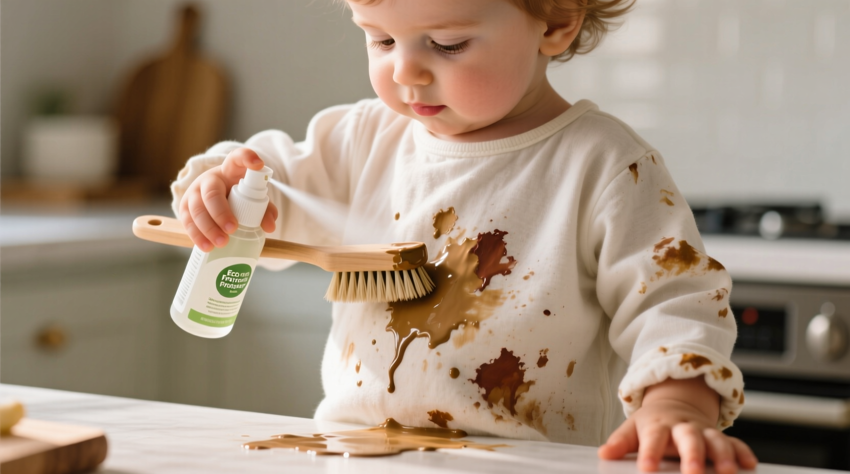 how to remove dried tempera paint from smocks