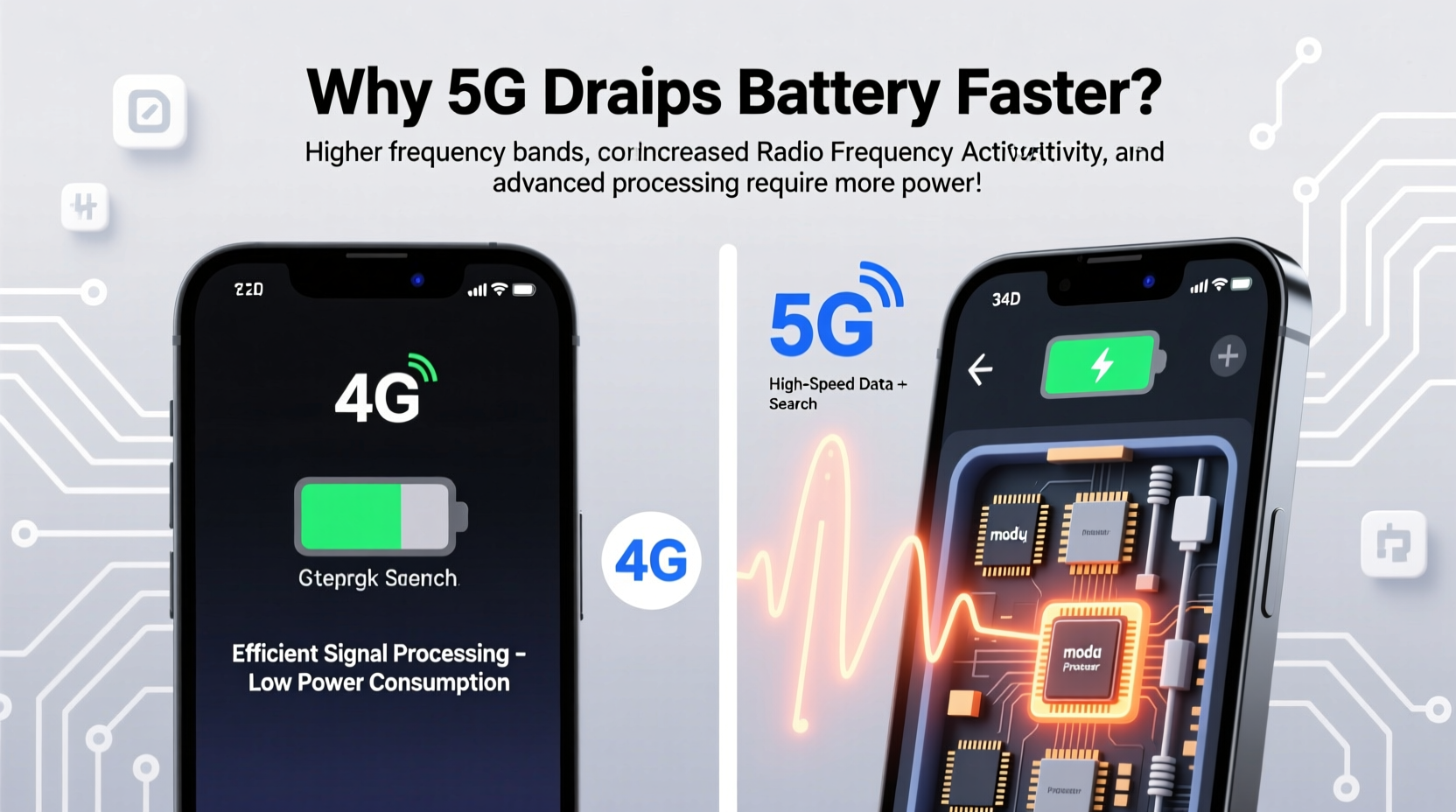 why does my phone battery drain so fast when using 5g explained