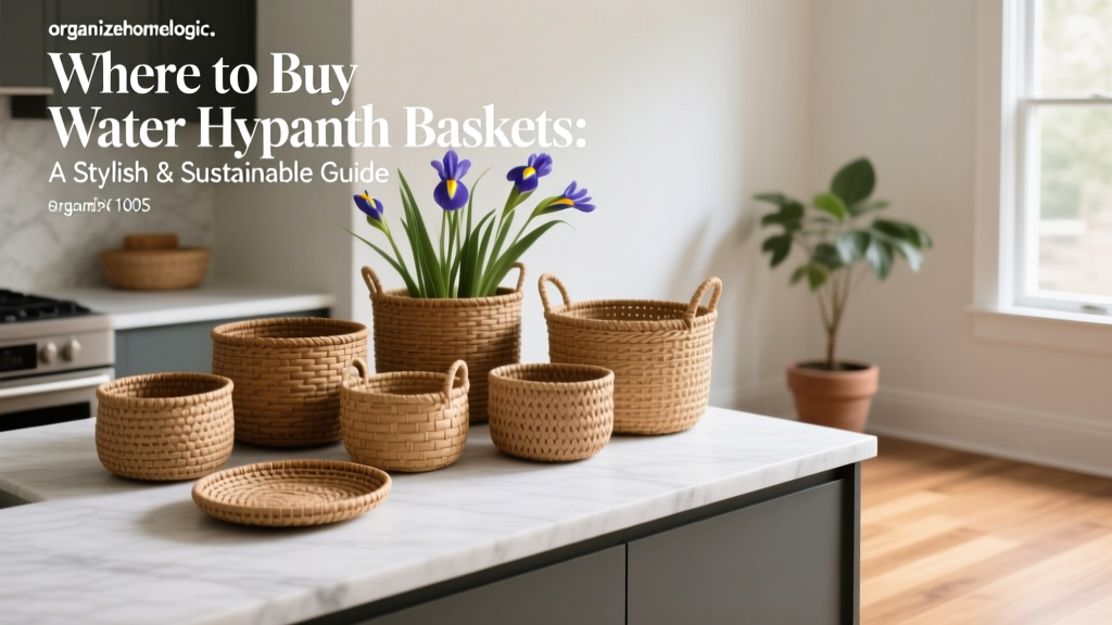 Buy Water Hyacinth Baskets: Stylish & Sustainable Picks