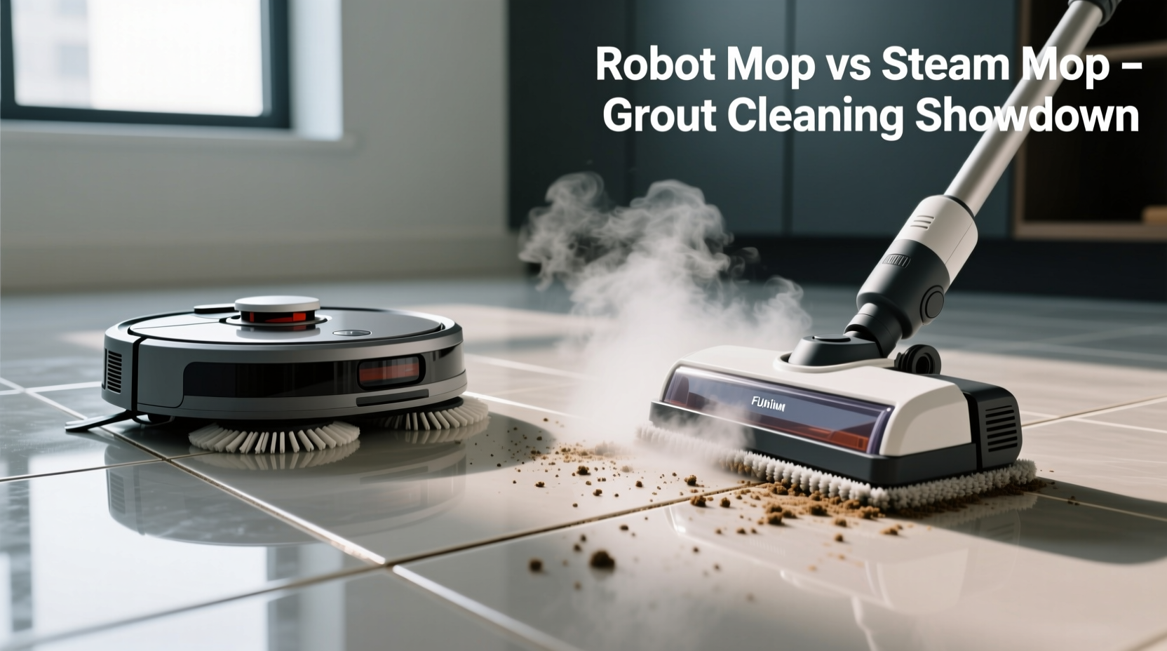 robot mops vs traditional steam mops which cleans tile grout effectively