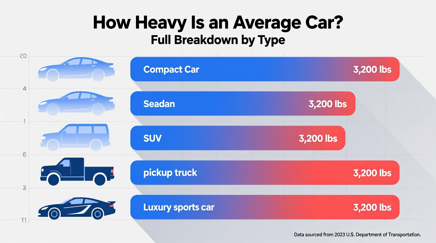 how heavy is an average car