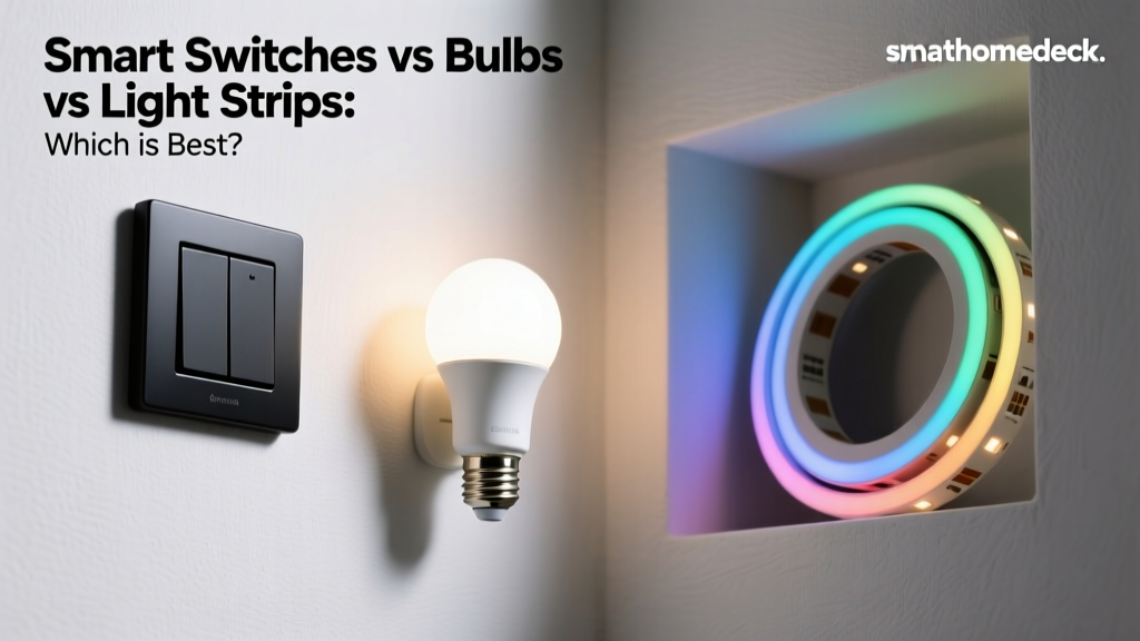 Smart Switches vs Bulbs vs Light Strips: Which is Best?