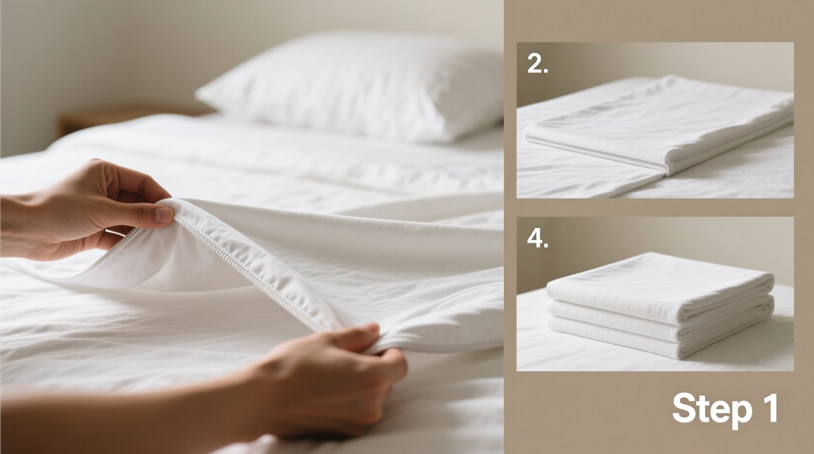 step by step guide to folding fitted sheets like a laundry expert