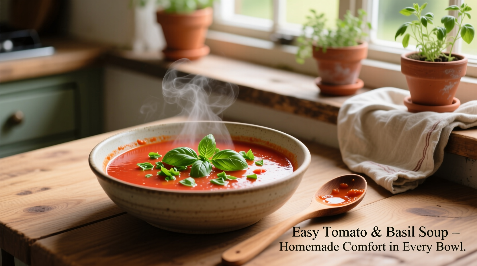 Easy Tomato Basil Soup Recipe in 30 Minutes