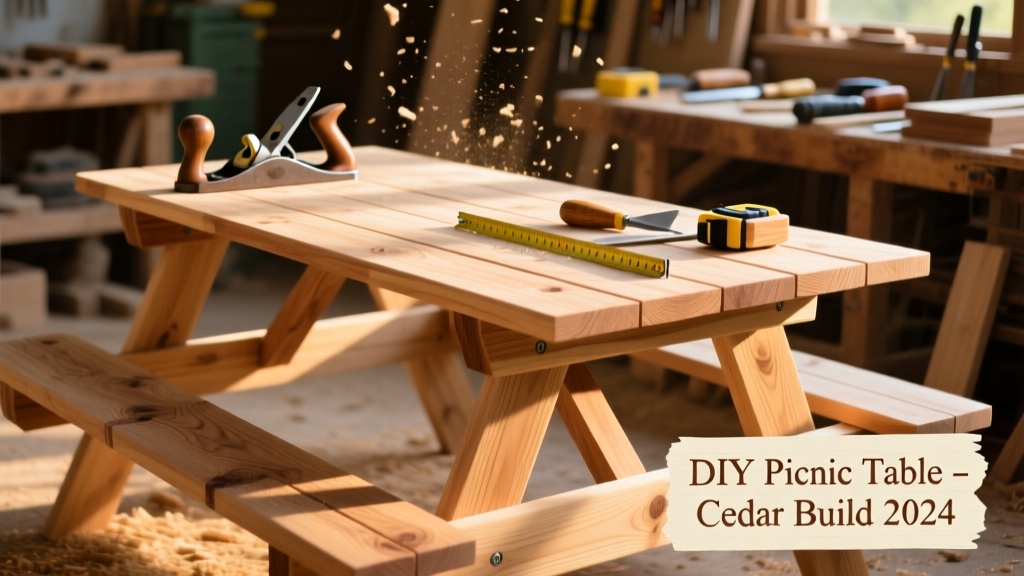 DIY Picnic Table: Build a Sturdy Cedar Outdoor Table