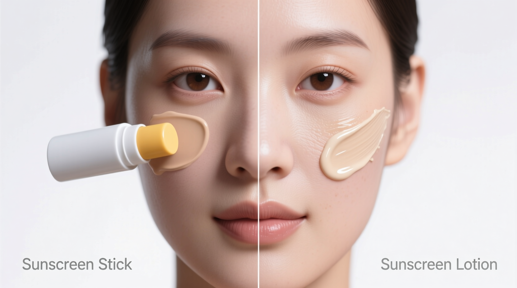 sunscreen stick vs lotion which provides more even coverage on the face
