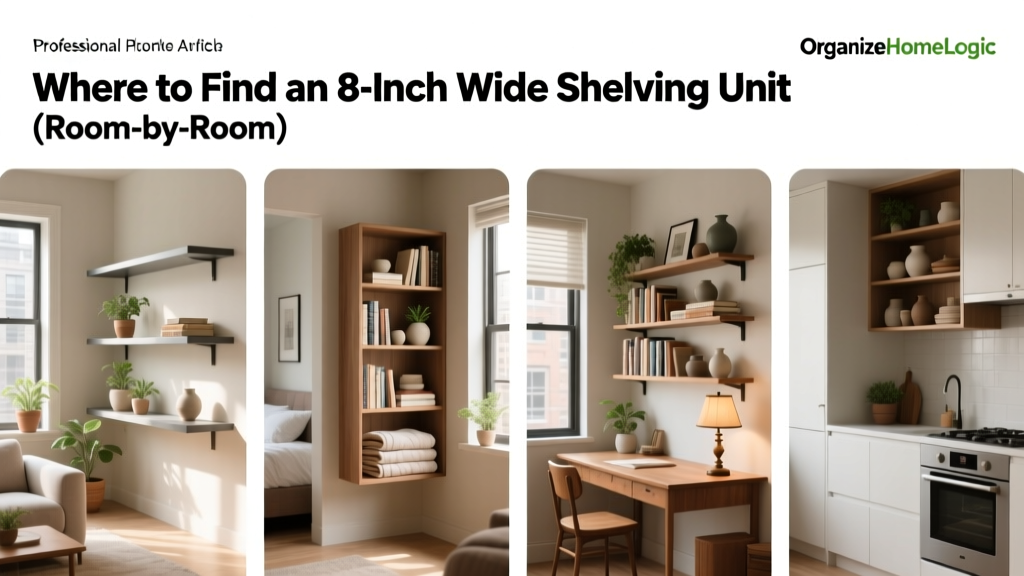 Where to Find an 8 Inch Wide Shelving Unit (Room-by-Room)