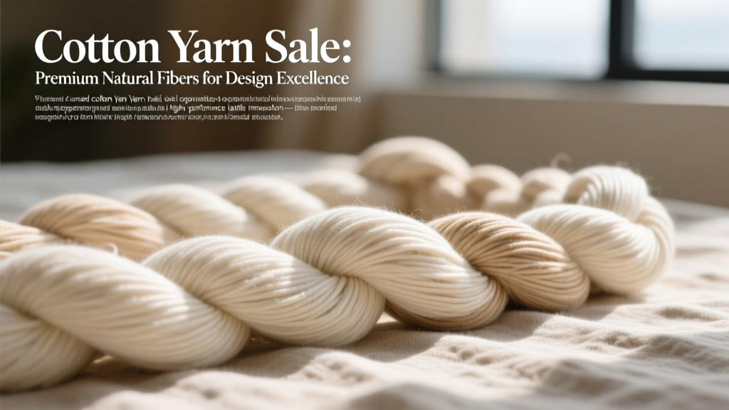 Cotton Yarn Sale: Premium Natural Fibers for Design Excellence