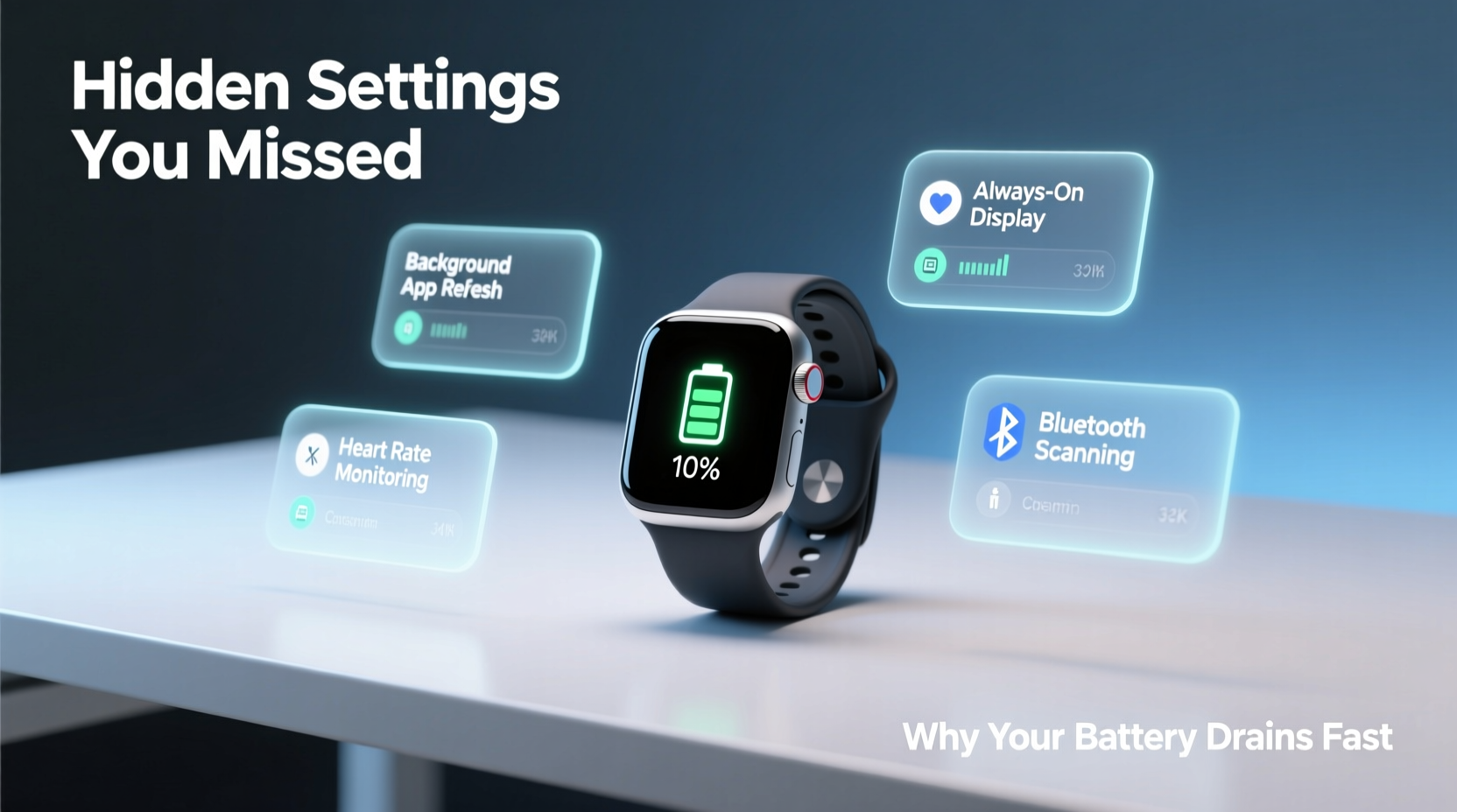 why does my smartwatch battery drain so fast hidden settings you missed