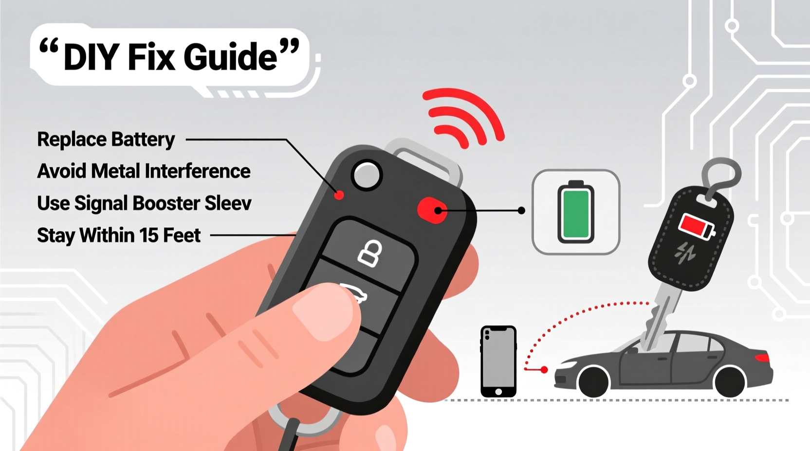 how to stop your car key fob from losing signal quickly