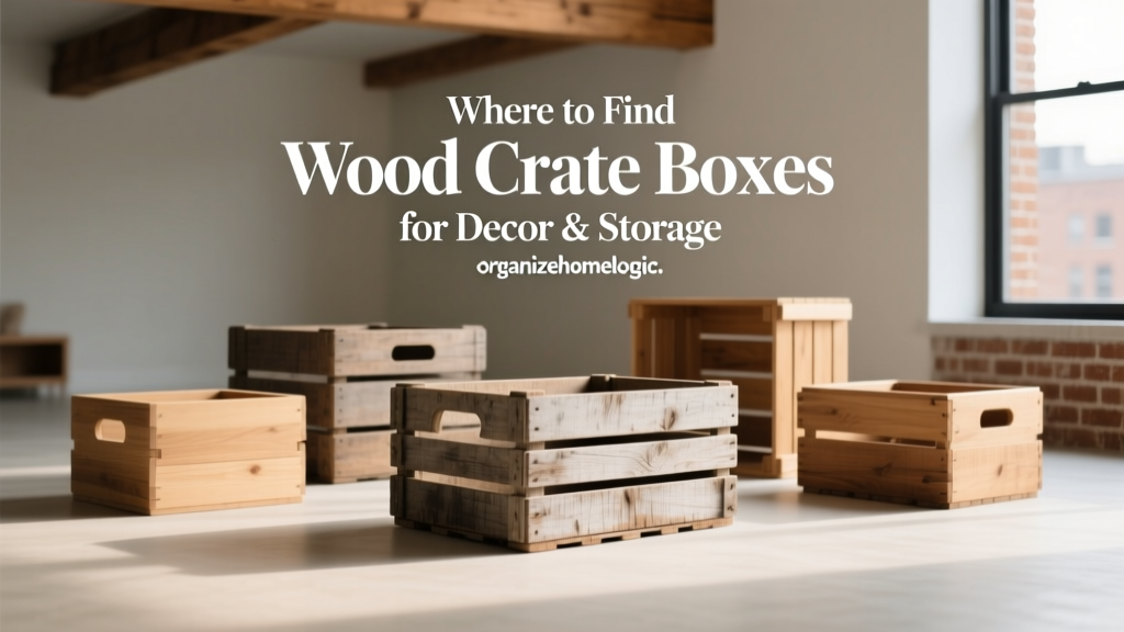 Where to Find Wood Crate Boxes for Decor & Storage