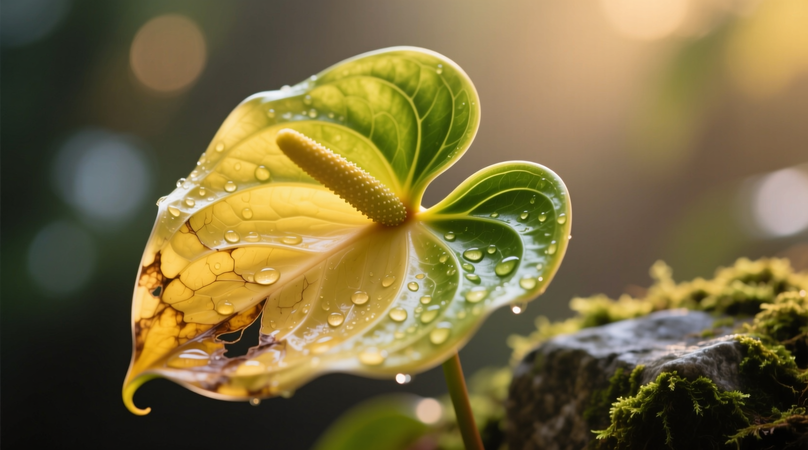 yellowing anthurium leaves