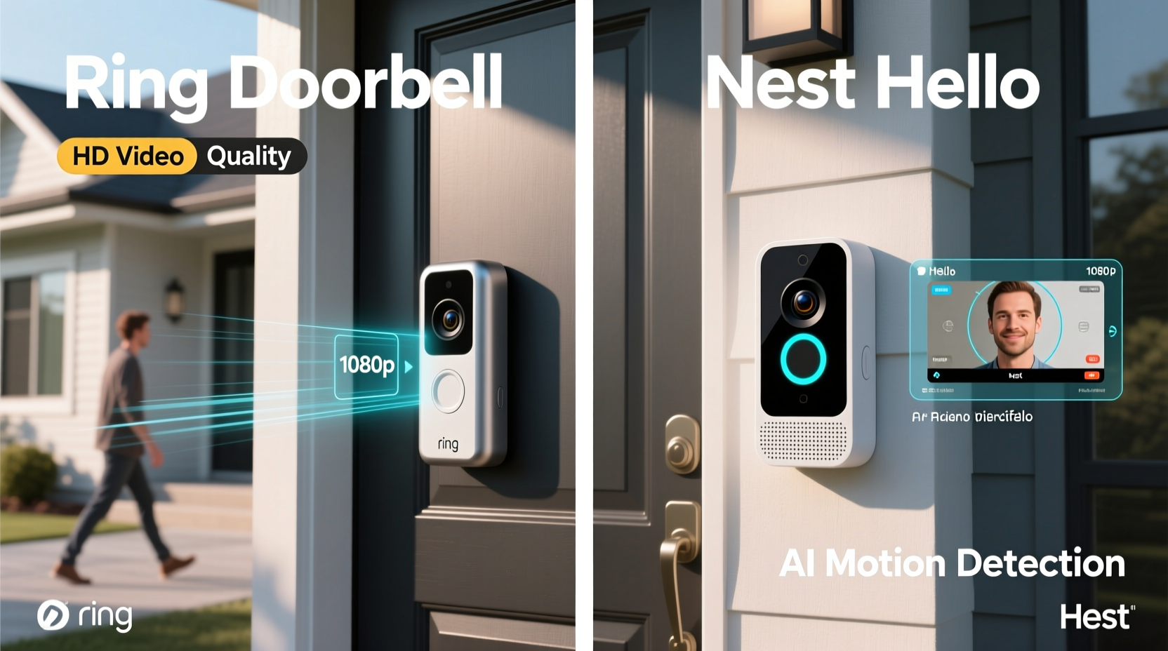 ring doorbell vs nest hello video quality and motion detection face off