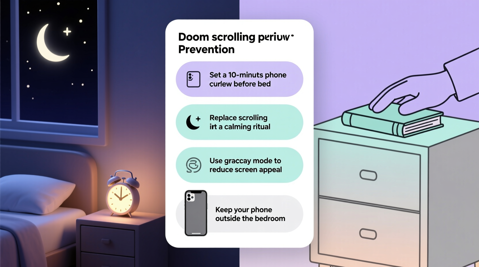 how to stop doom scrolling at night specific tips that actually work