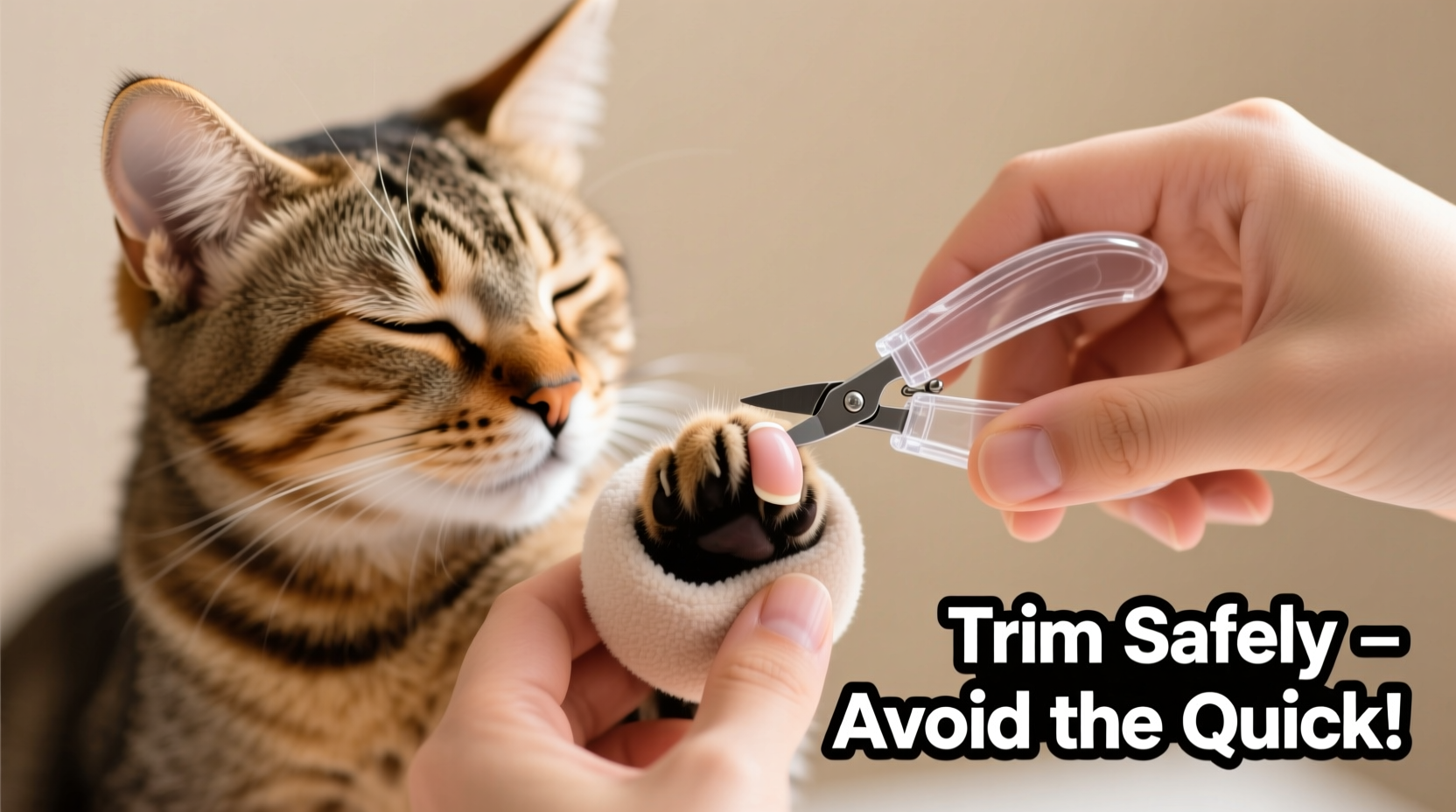 how to safely trim your cats nails without getting scratched every single time