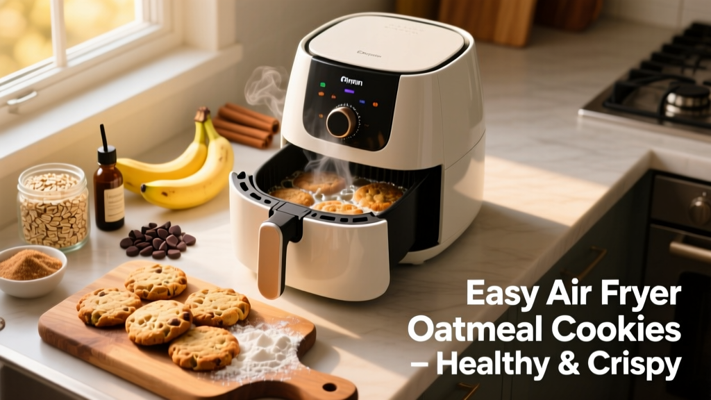 Easy Air Fryer Oatmeal Cookies (Healthy & Crispy!)