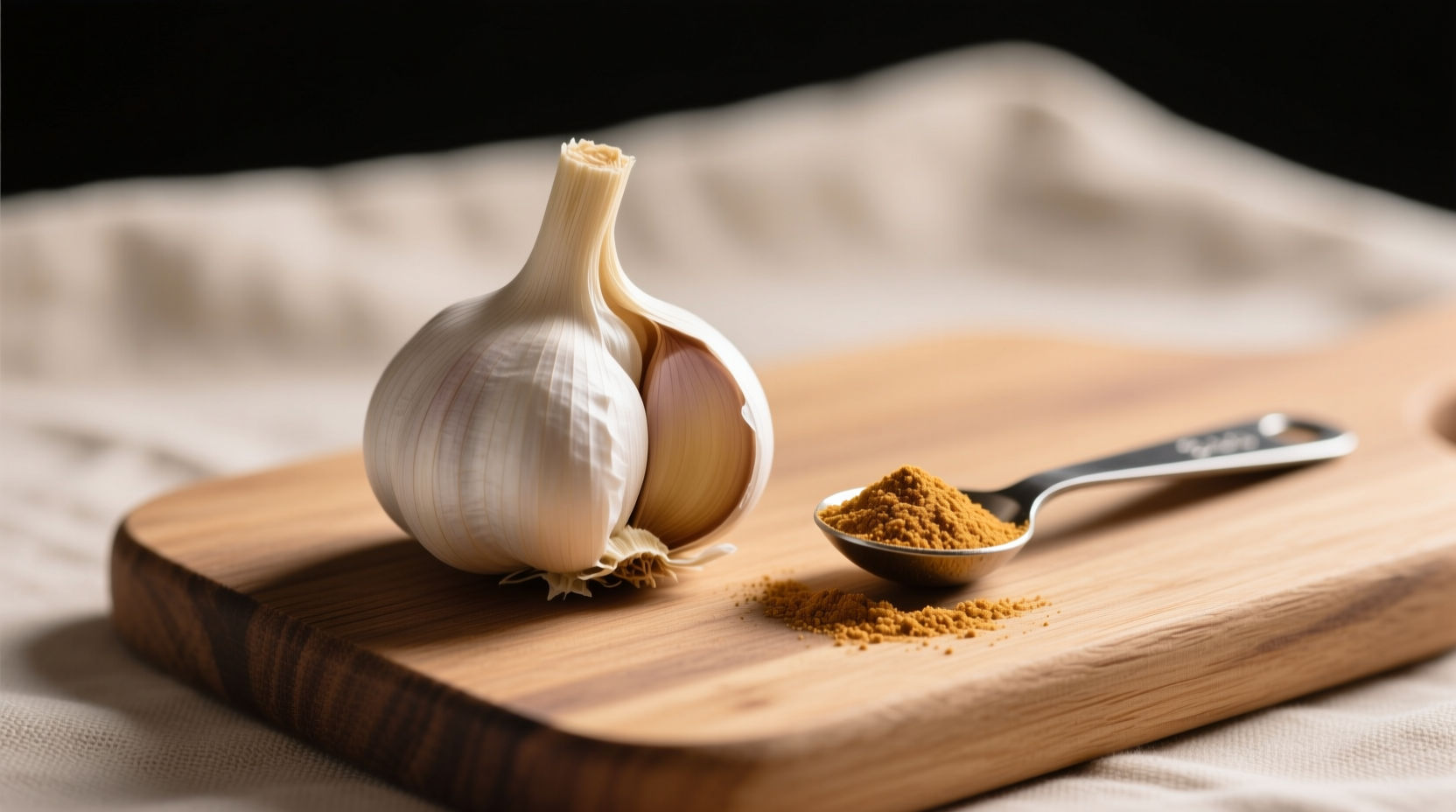 Holiday cooking constraint: ⅛ tsp garlic powder replacing clove in stuffing—avoiding last-minute grocery run