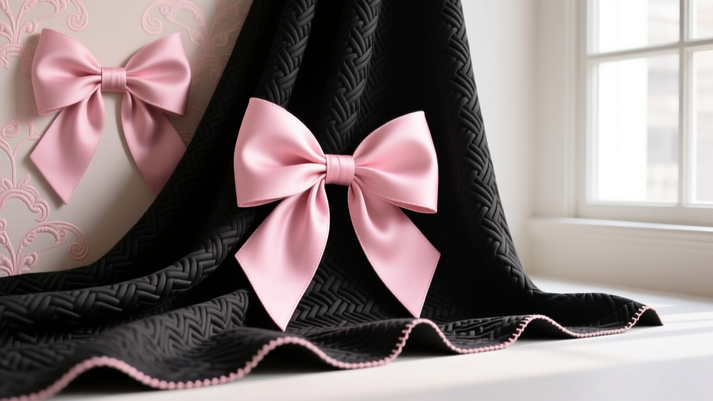 Coquette Aesthetic Pink & Black Bow Wallpaper Guide