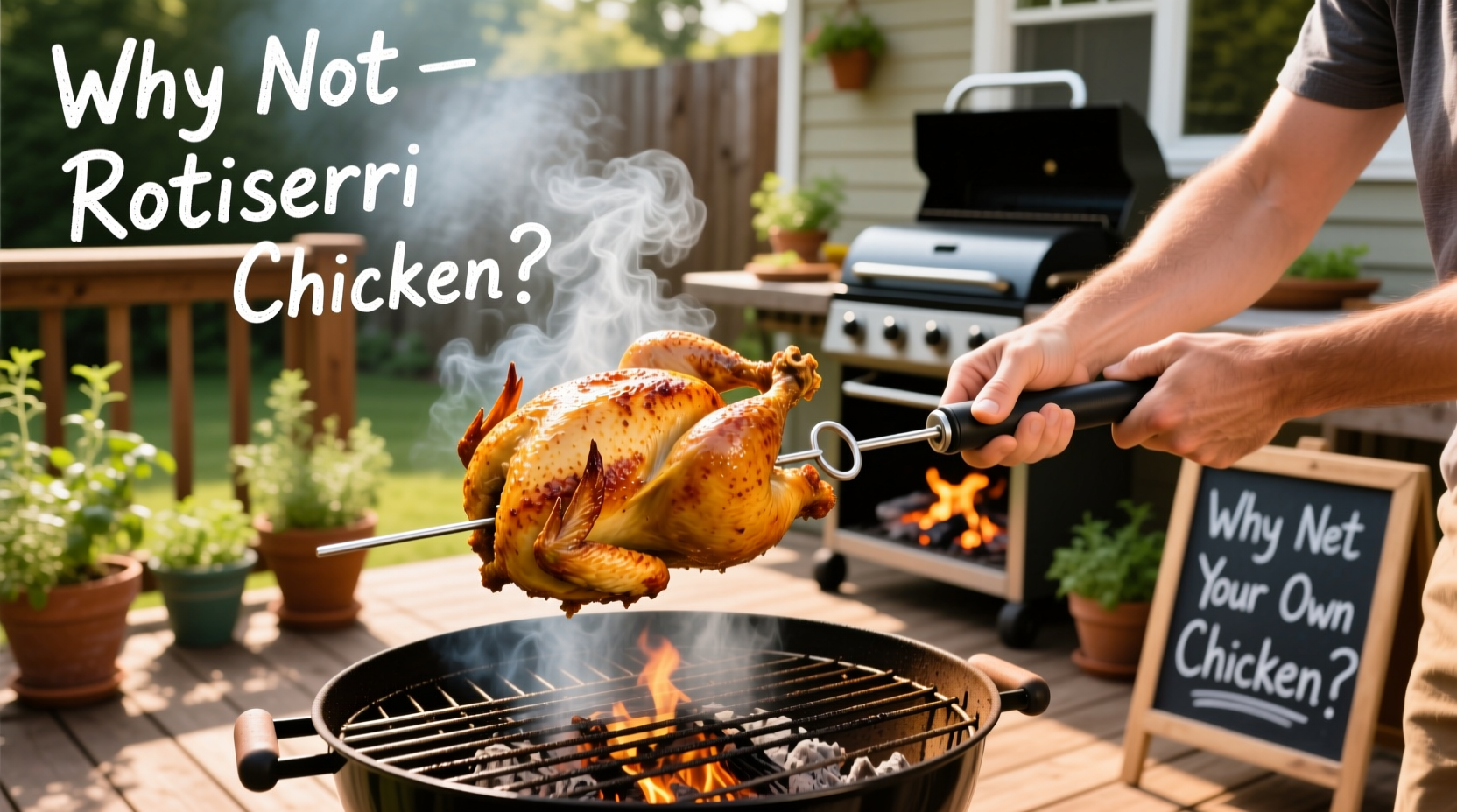 why not rotisserie your own chicken