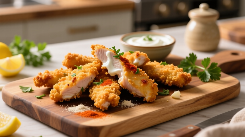 Greek Yogurt Chicken Tenders Air Fried (Crispy & Healthy!)