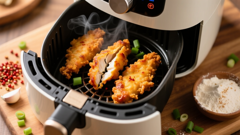 Spicy Chicken Tenders in Air Fryer (Crispy & Juicy!)